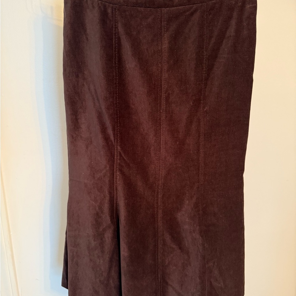 Moschino vintage Italian made Brown Velvet Skirt